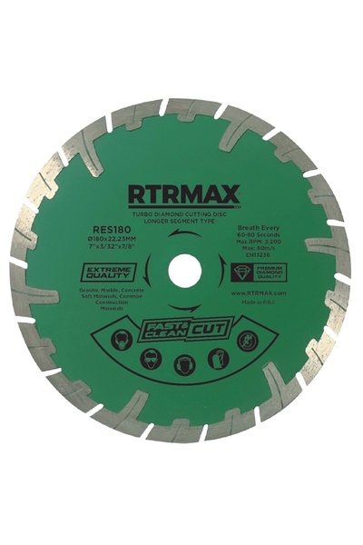 Rtrmax RES230 Turbo Elmas Testere Uzun Segmentli