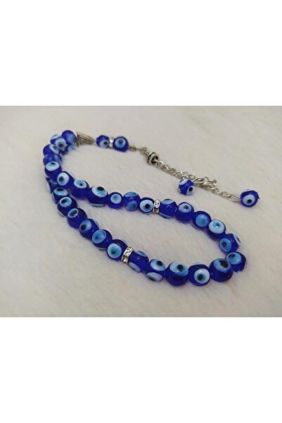 Hd Marketim Mărgele de rugăciune din sticlă de 8 mm, cu mărgele Evil Eye, car...