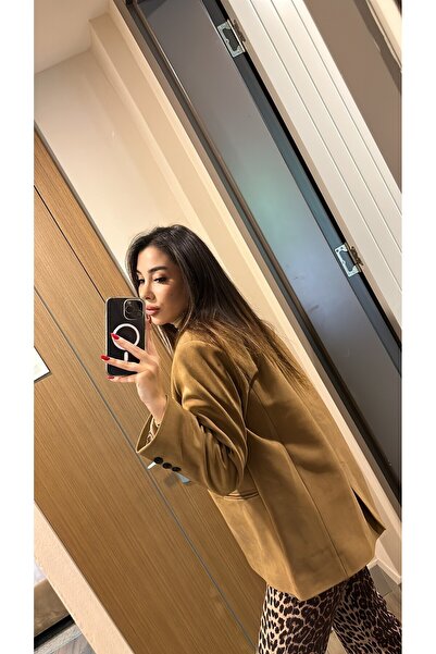 SHELA Taba Süet Ceket