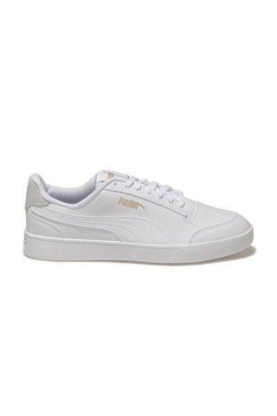 Puma Shuffle-white-white Team Gold Unisex Spor Ayakkabısı 309668