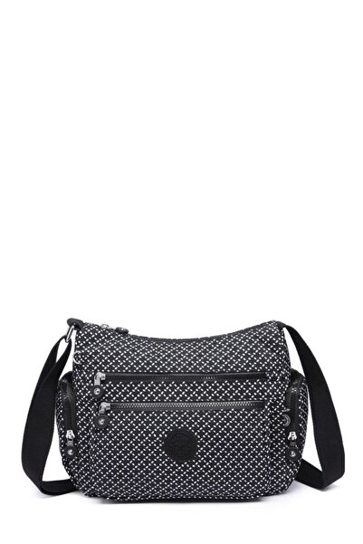 SMART BAGS Krinkıl Black-White Women's Shoulder Bag Smk 1115
