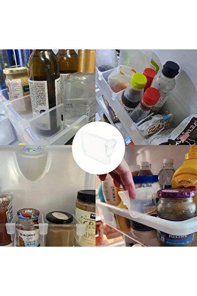 jetfast 10 Pcs Refrigerator Shelf Divider Shelf Organizer Egg Cup Separator Bottle Box Cup Divider