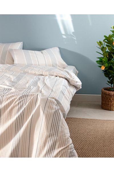 Madame Coco Henri Double Yarn-Dyed Duvet Cover Set