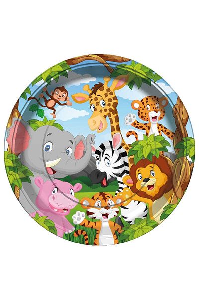 Showparty Licensed Plate Safari-8702