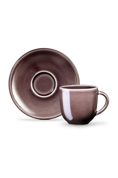 Madame Coco Morane 2-Person Coffee Cup Set - Plum - 90 ml