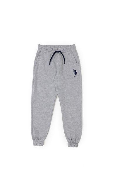 U.S. Polo Assn. Boy's Gray Melange Sweatpants 50279639 -Vr086