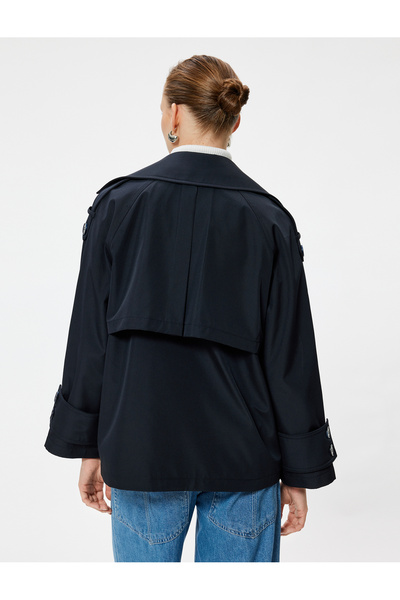 Koton Cepli Kruvaze Kısa Trençkot