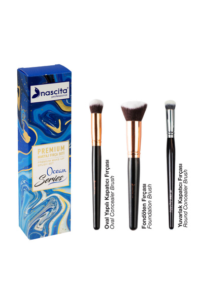 nascita Premium Ocean Series En Sevilen 3'lü Yüz Fırça Seti Nasbrushset155 Na...