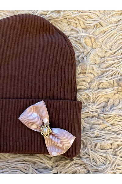 enes baby Pack of 3 Girls' Berets with Flexible Ribbon Cherry Ribbon Label