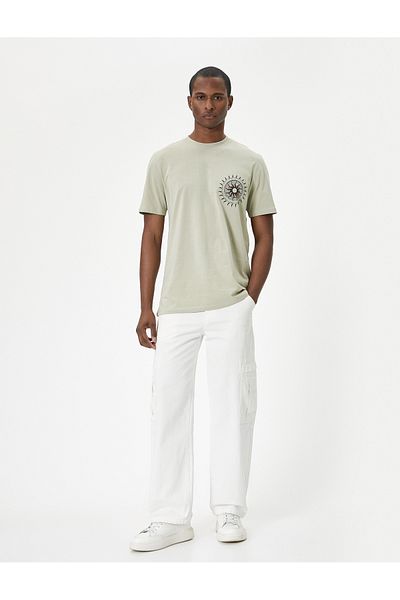 Koton Crew Neck Printed Short Sleeve T-Shirt