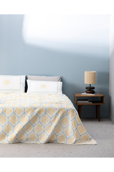 Madame Coco Комплект от пике Leal King Size - с кардиран печат