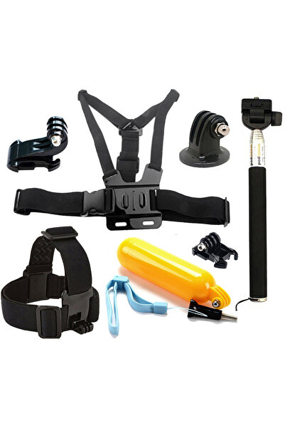 Gplus ST008 8 Parça SJ4000 Eken H9R Gopro Hero 12 Black Aksiyon Kamera Uyumlu...