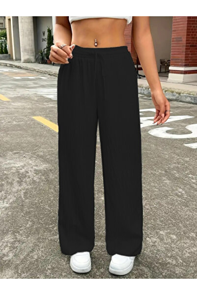 buğrahayalin Women's high waist loose leg cropped pants