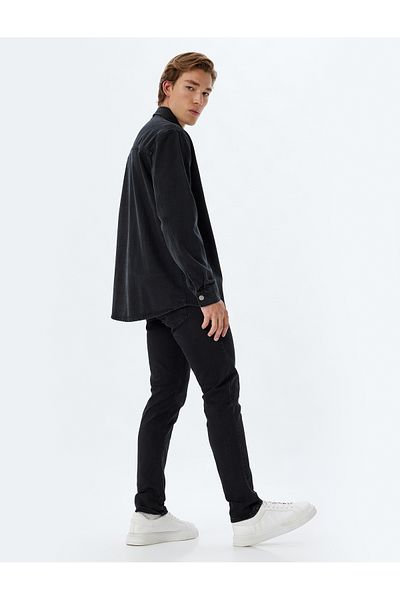 Koton Τζιν με κουμπιά Standard Waist Slim Fit - Brad Jean