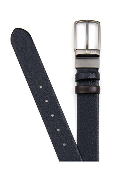 Cacharel Lacivert Klasik Çift Taraflı Deri Kemer 50250698-200