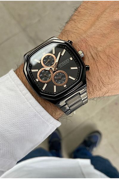 Homies Homi̇es Brand Men's Wristwatch Steel Cord 2 Years Warranty