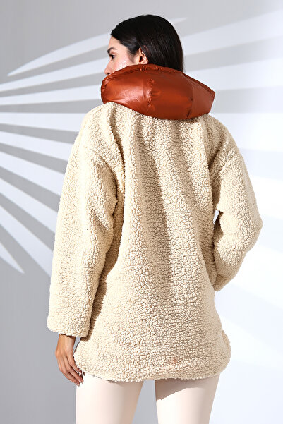 Butik Beyza Ватирано плюшено палто