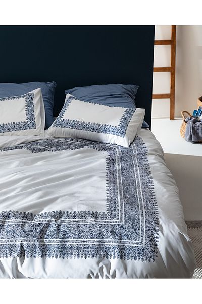 Madame Coco Serre Double Duvet Cover Set - Dark Blue