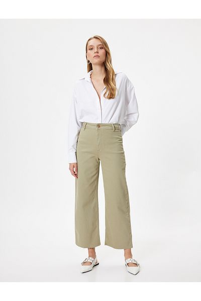 Koton High Waist Wide Leg Jeans - Sandra Jeans