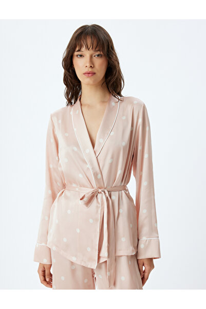 Koton Σατέν μπλουζάκι πιτζάμα με διπλό στήθος