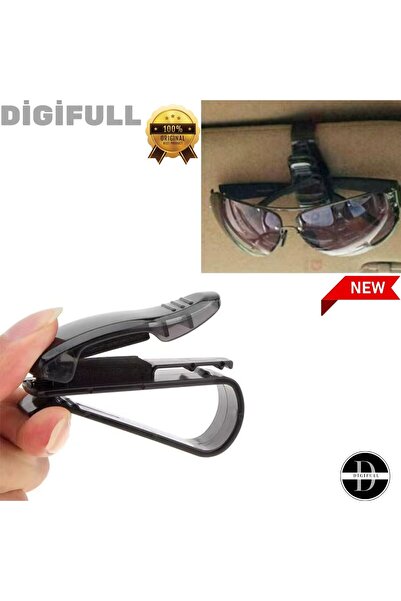 DİGİFULL Oto Araç Içi Araba Gözlük Tutucu Mandal Klips Araba Güneş Gözlüğü Ka...