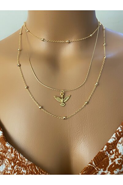 Asia by Leuvoié Asia By Leuvoie Üçlü Kombin Anka Kuşu Kolye Seti