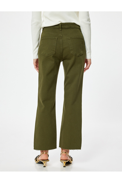 Koton Slim Fit İspanyol Paça Standart Bel Bootcut Pantolon - Kick Flare Jean