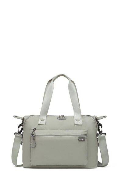 SMART BAGS Geantă de umăr pentru femei, gri deschis, ultra ușoară, SMK UL-3139