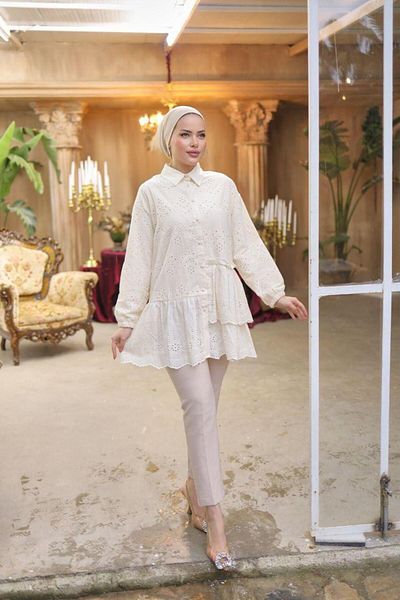 SHİROSA Long Hijab Women's Tunic