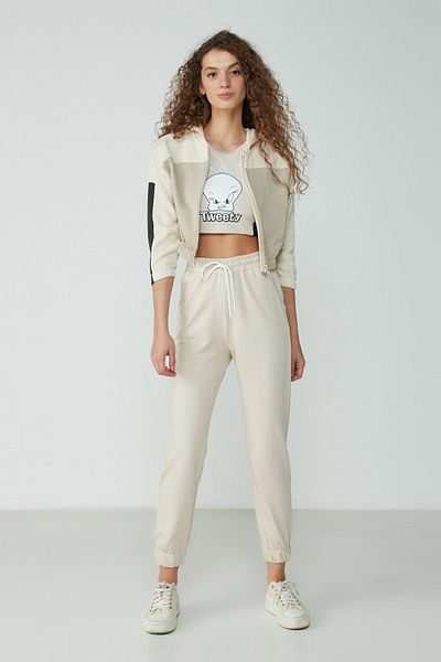 C&City Basic Jogger Sweatpants 734 Stone