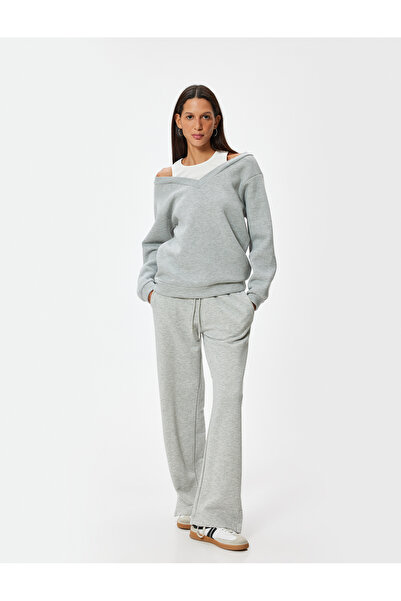 Koton Μακρυμάνικο oversize φούτερ - Athlete Detailed