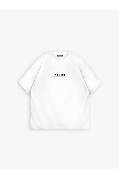 ablukaonline Ανδρικό μπλουζάκι Oversize σε χρώμα εκρού - με υφή και στάμπα