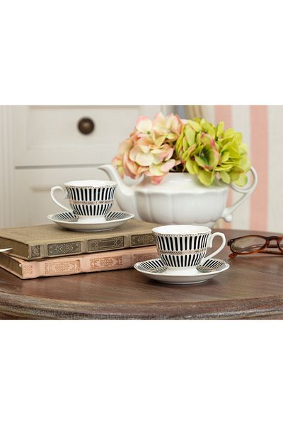 Madame Coco Chic Coffee Cup Set for 2 People - 100 ml
