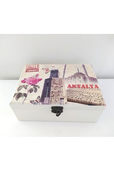 Hd Marketim Wooden Decorative Mirrored Jewelry Jewelry Accessory Box 8985