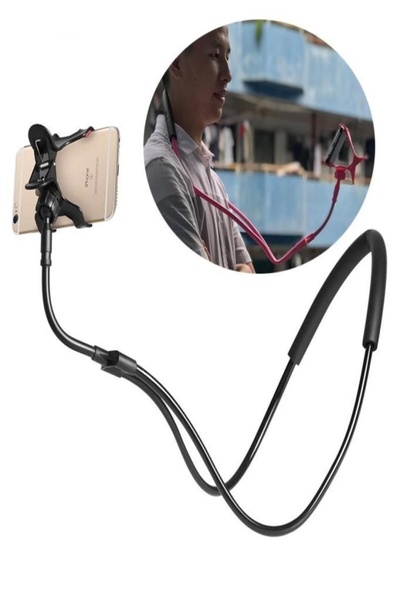 CMT Boyuna Asılan Portatif Mandallı Akrobat Telefon Tutucu Stant