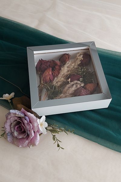 Verda Çerçeve 20x20x5 cm Rama de memorie cu model floral nou la moda