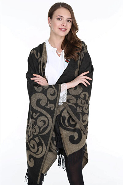 VERA LİFE ŞAL DE UMĂR PONCHO DAMĂ CU MODEL DUBLĂ