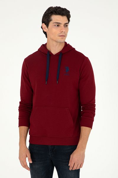 U.S. Polo Assn. Men's Burgundy Basic Sweatshirt 50289059 -Vr014