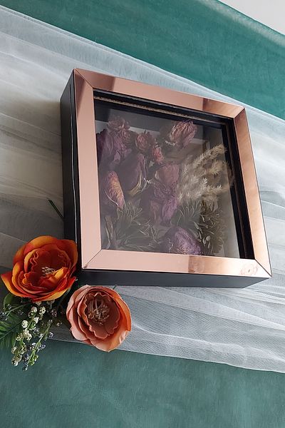 Verda Çerçeve 20x20x5 cm New Fashion Flower Pattern Memory Frame