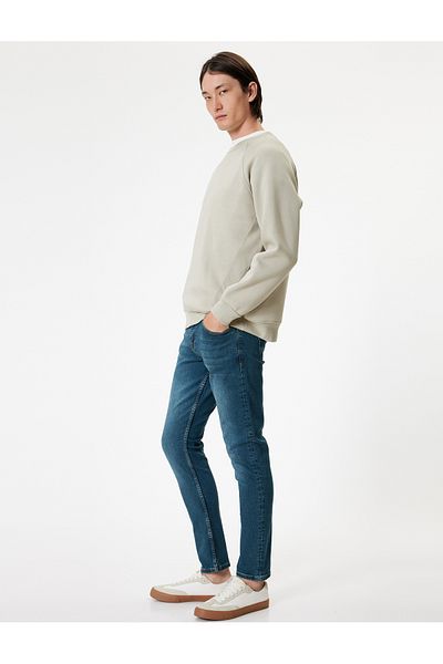 Koton Τζιν με κουμπιά Standard Waist Slim Fit - Brad Jean