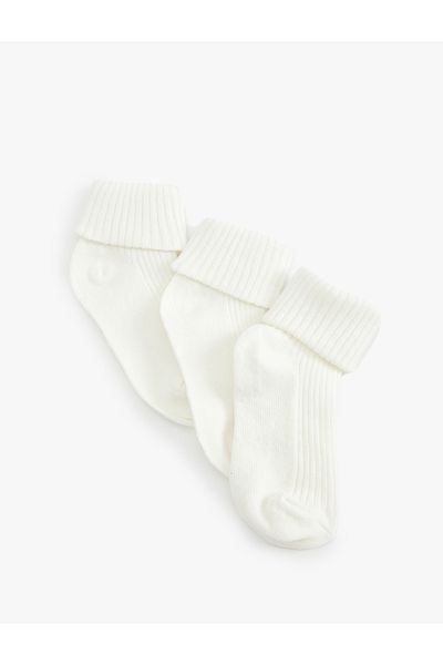Koton Set of 3 Cotton Basic Socks