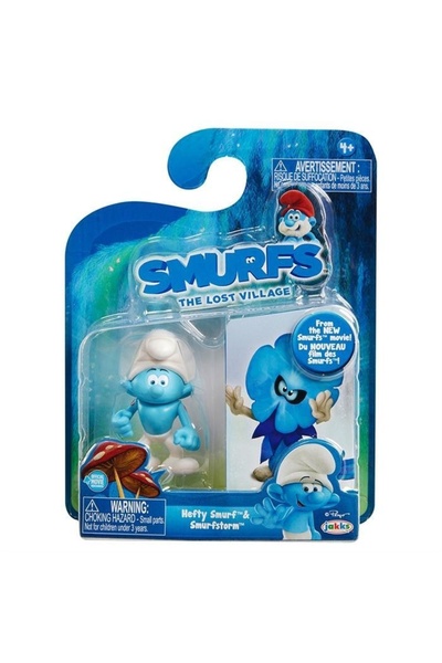 ŞİRİNLER Lost Village Strong Smurf & Smurfstorm Figure Set