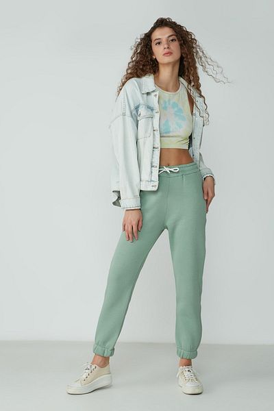 C&City Basic Jogger Jogginghose 902 Pistaziengrün