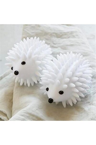 defnecollection 2-Piece Hedgehog Model Feather Collector Anti-Wrinkle Laundry Drying Ball
