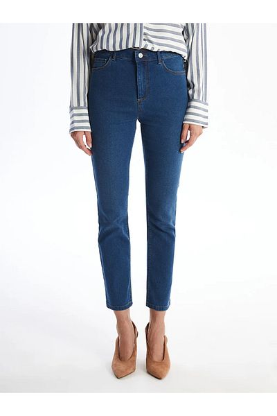 LC Waikiki Pantaloni Jean de damă Classic Straight Fit