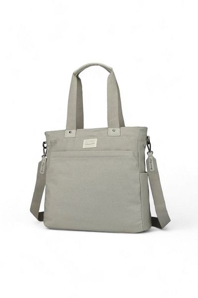SMART BAGS Geantă de umăr pentru femei din pânză gri - Smb1309