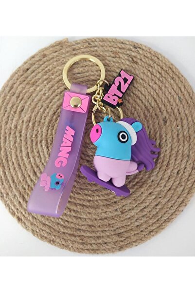 Hd Marketim Bts Mang Silikon Anahtarlık Çanta Süsü Oyuncak Araba Süsü