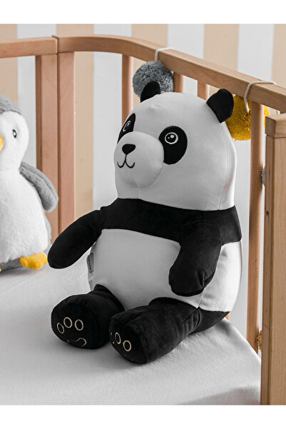 LC Waikiki LCW HOME Siyah Baskılı Ayıcık Figürlü Dolgulu Pelüş Bebek Kırlent ...