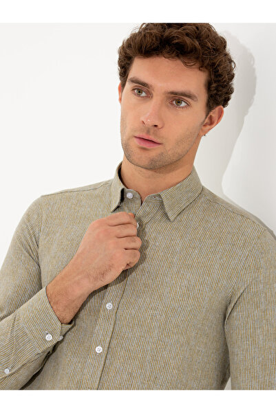 Cacharel Hardal Slim Fit Uzun Kollu Gömlek 50255618-VR072