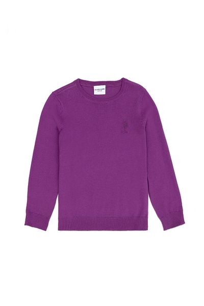 U.S. Polo Assn. Виолетов базов пуловер за момиче 50269399 -Vr203